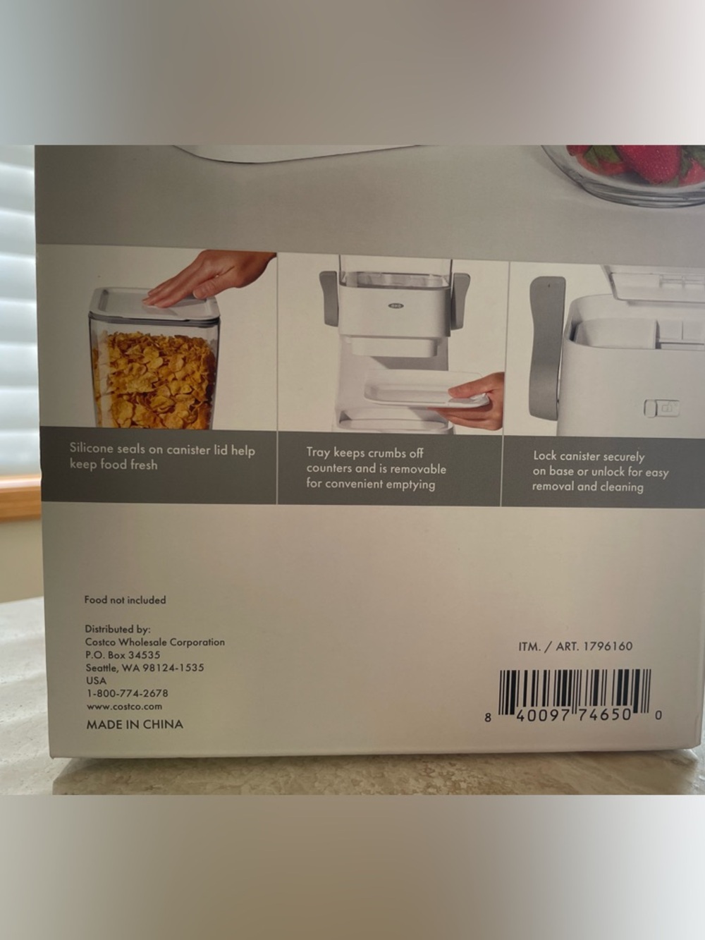 OXO SoftWorks Clear Food Dispenser with White Base *NEW* - Picture 5 of 7